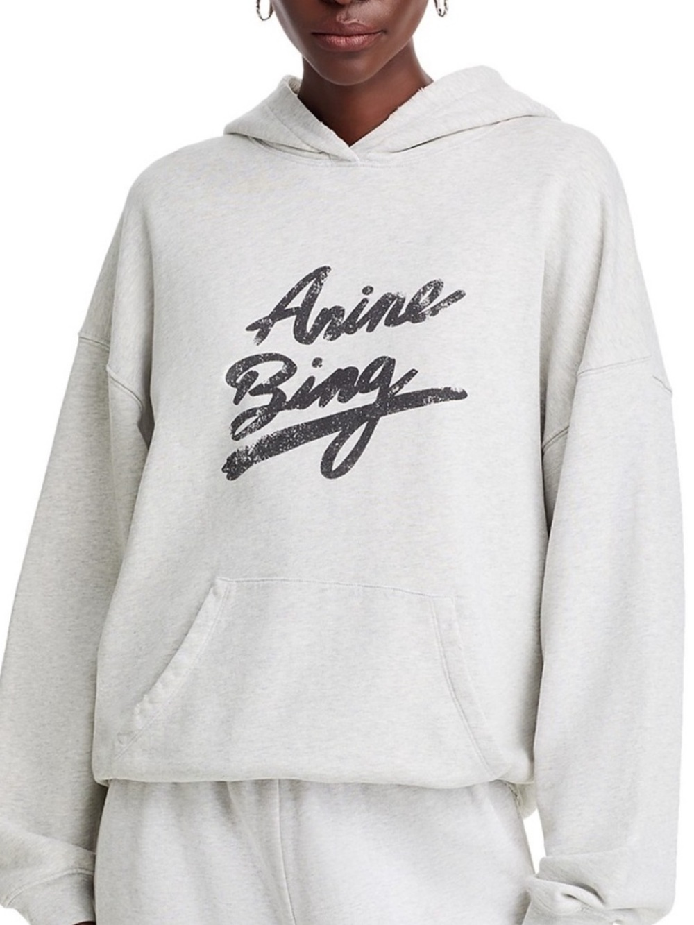 EUC Anine Bing Harvey Hoodie with Script Logo